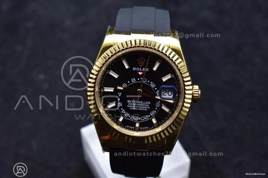 Sky-Dweller ZF YG 1:1 Weight) Strap (Gain Oysterflex Durable Edition Dial Black 1098 on Best A23J 336238 0831